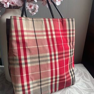 Burberry Rod Nova Check Top Handle Tote